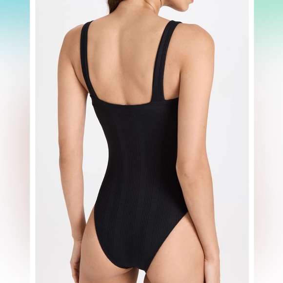 NWT L Space Cha Cha One Piece Bathing Suit in Black - Picture 2 of 10